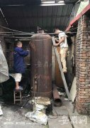 淮南田家庵區(qū)強制拆除13座燃燒高污染燃料鍋爐